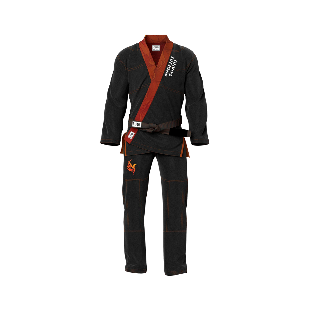 Phoenix Guard Sublimation Black Brazilian Jiu Jitsu Gi - Premium Elite Series (BJJ GI)