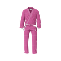 Pink gi for girls worn by youth athlete during beginner jiu jitsu class