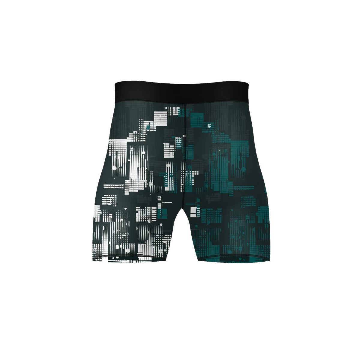 Pixel Pulse – Premium BJJ Rash Guard Compression Shorts for Men & Women