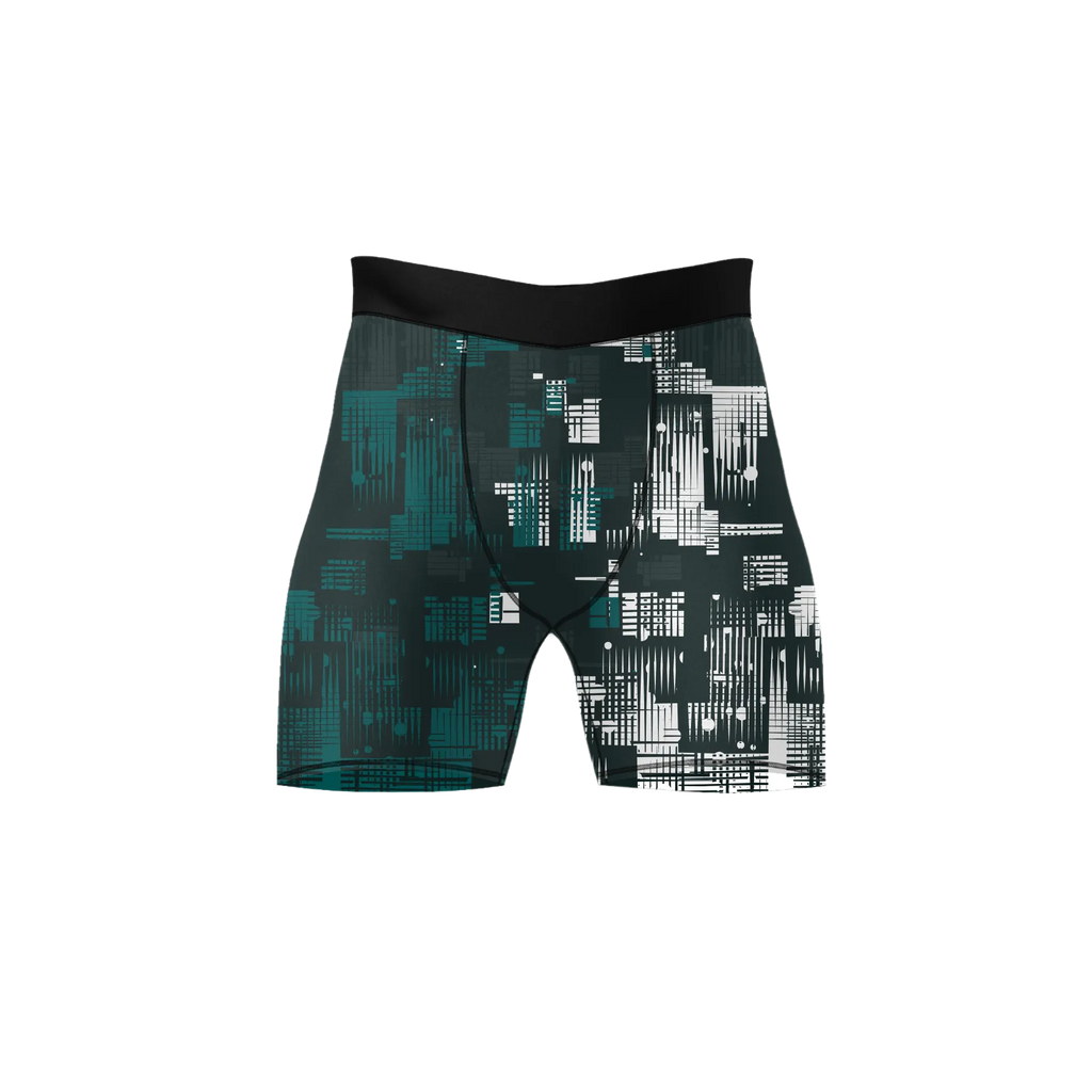 Pixel Pulse – Premium BJJ Rash Guard Compression Shorts for Men & Women