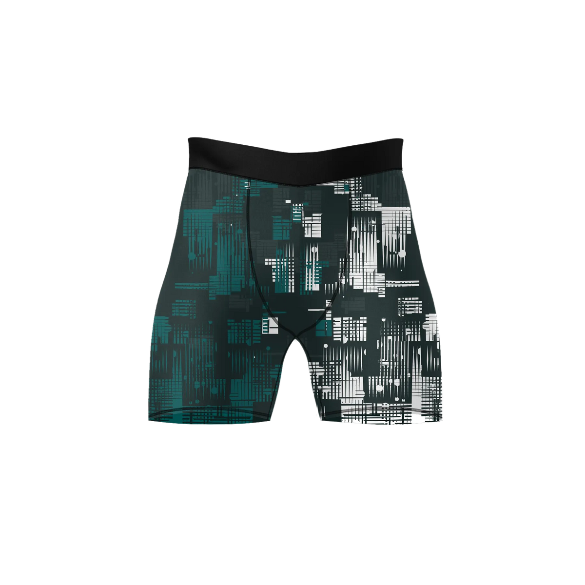 Pixel Pulse – Premium BJJ Rash Guard Compression Shorts for Men & Women