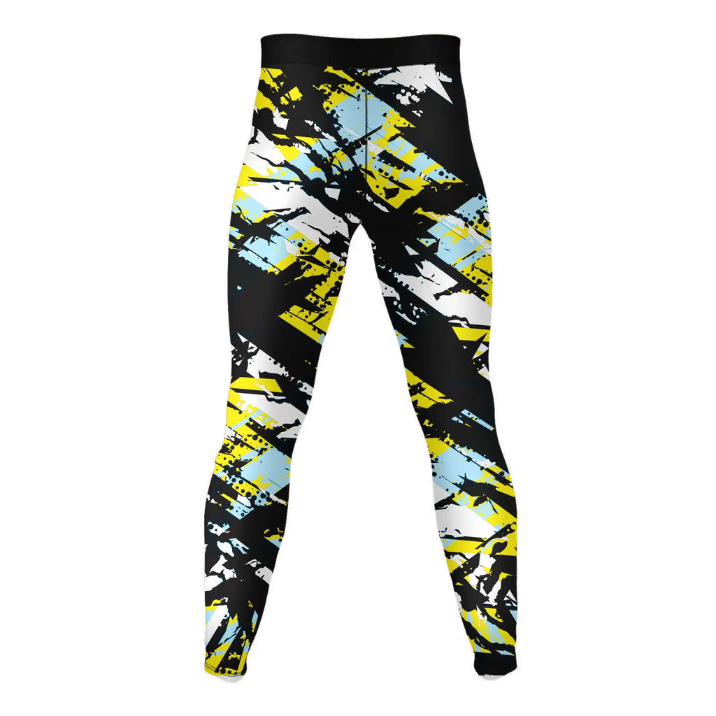 Pixel Surge – Premium BJJ Rash Guard Compression Pants/Spats/Leggings for Men & Women