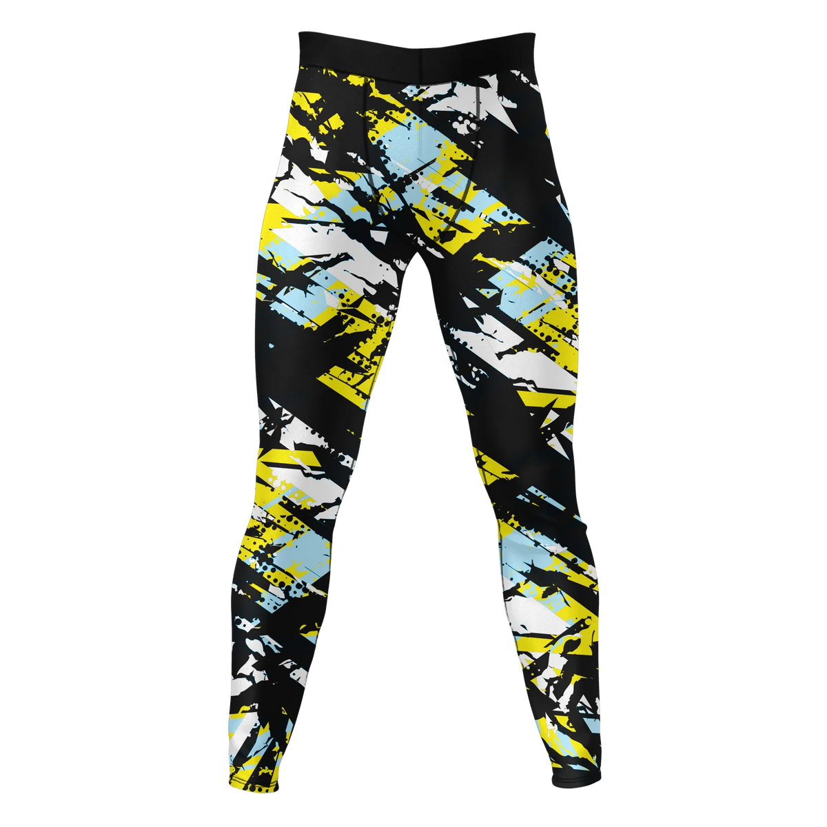 Pixel Surge – Premium BJJ Rash Guard Compression Pants/Spats/Leggings for Men & Women