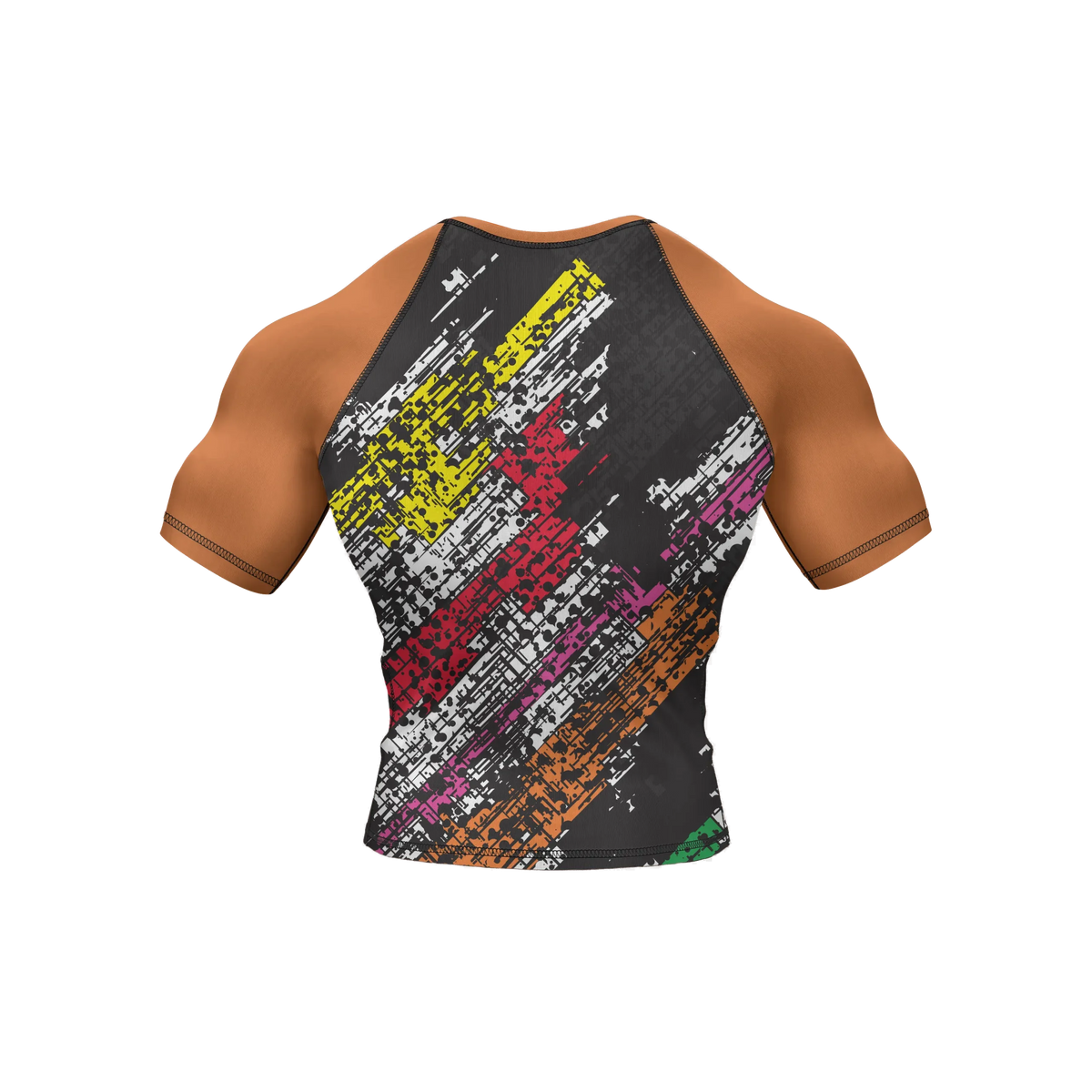 Pixel Surge - Premium BJJ Rash Guard / Compression Top for Men/Women