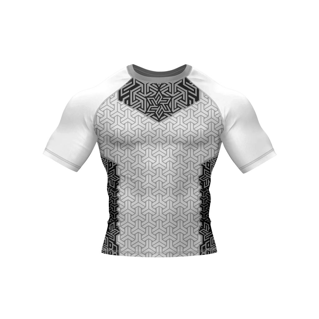 Polar Grid - Premium BJJ Rash Guard / Compression Top for Men/Women