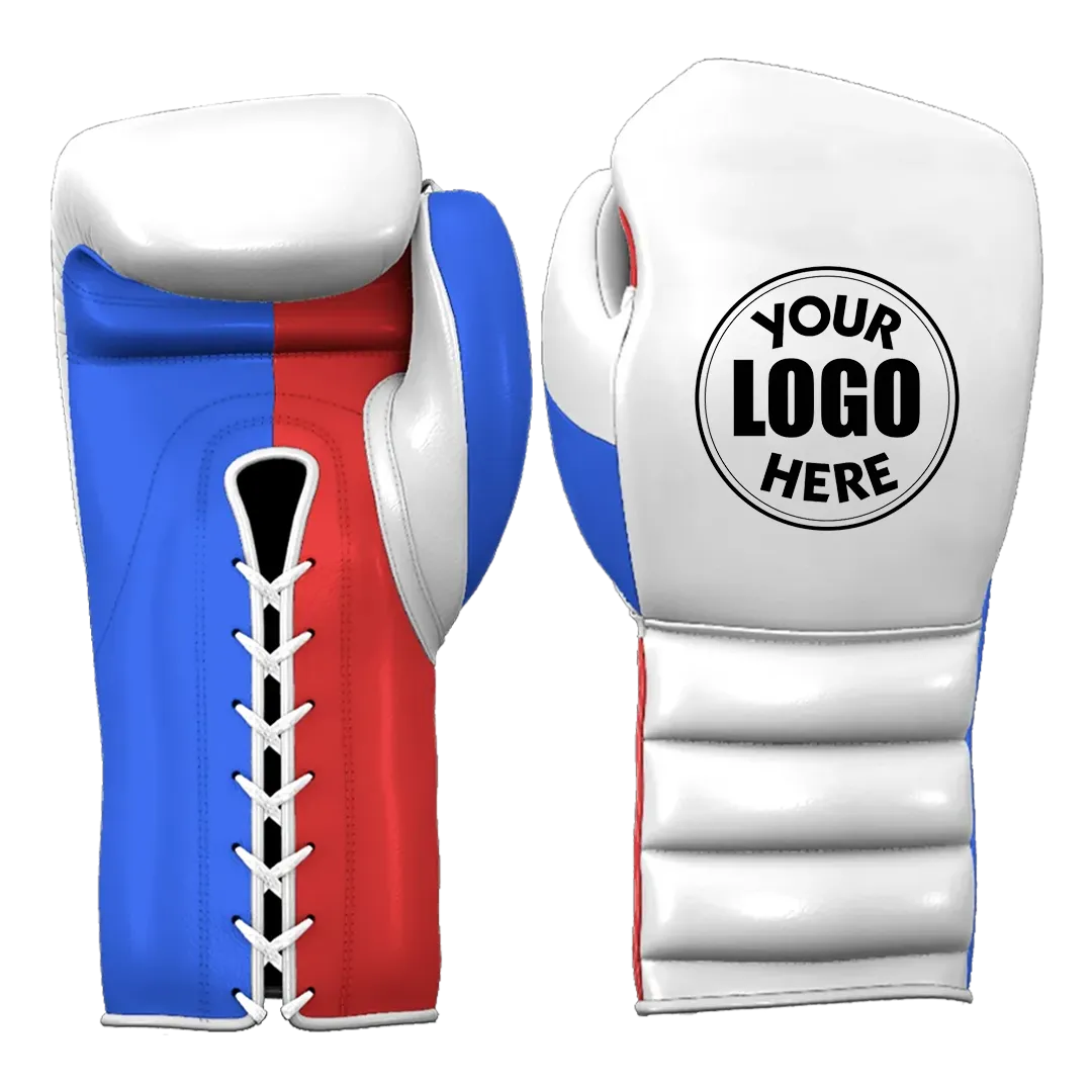 Personalized boxing gloves with Predator Pro logo and custom wrist design