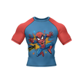 Bam! Web Warrior - Premium BJJ Rash Guard / Compression Top for Kids (Tiny Titans)