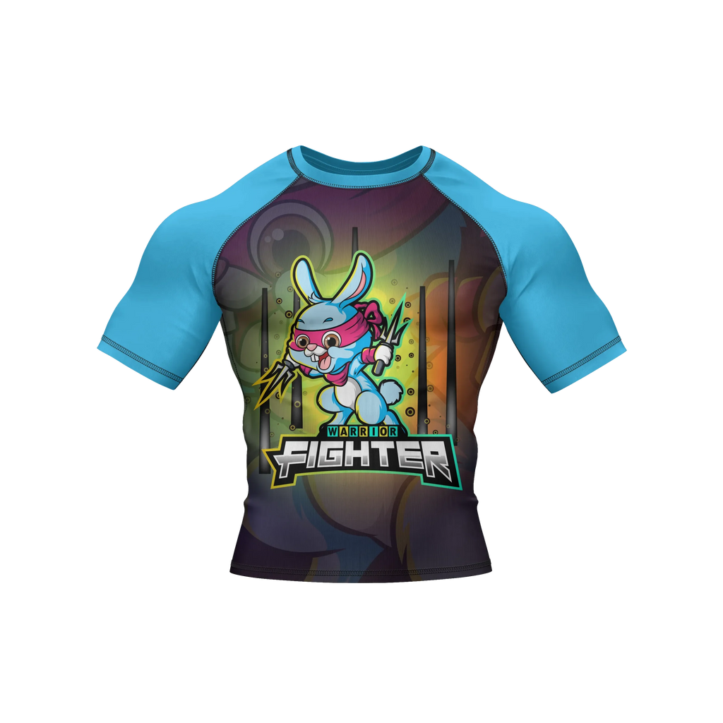 Lightning Hopper - Premium BJJ Rash Guard / Compression Top for Kids (Tiny Titans)