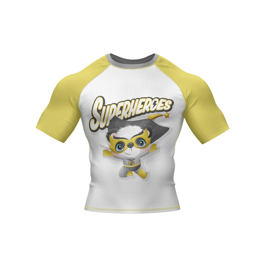 Mighty Pup Hero - Premium BJJ Rash Guard / Compression Top for Kids (Tiny Titans)