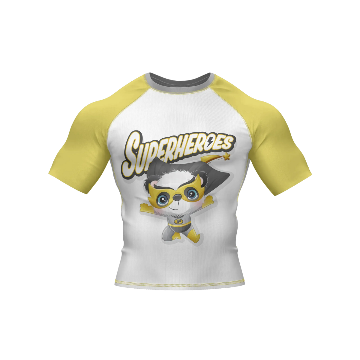 Mighty Pup Hero - Premium BJJ Rash Guard / Compression Top for Kids (Tiny Titans)