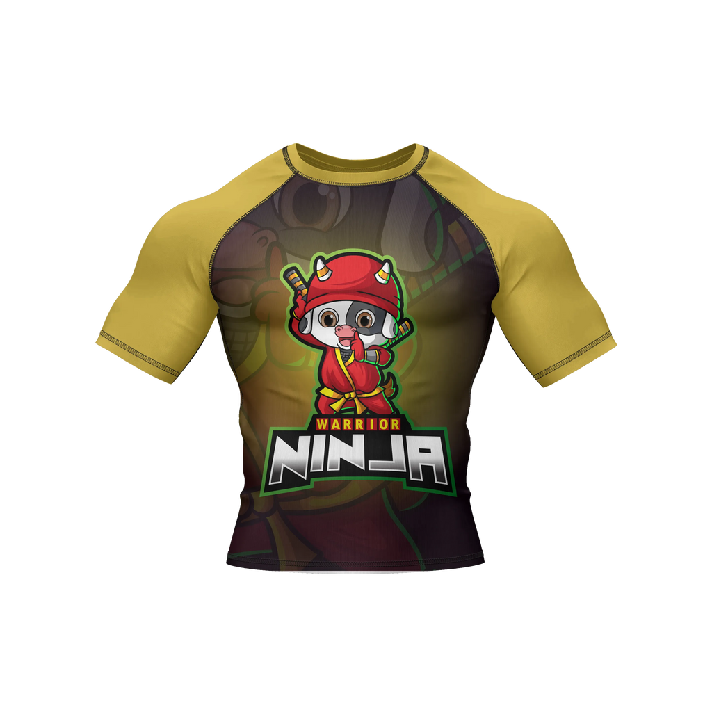 Ninja Snap - Premium BJJ Rash Guard / Compression Top for Kids (Tiny Titans)