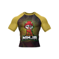 Ninja Snap - Premium BJJ Rash Guard / Compression Top for Kids (Tiny Titans)