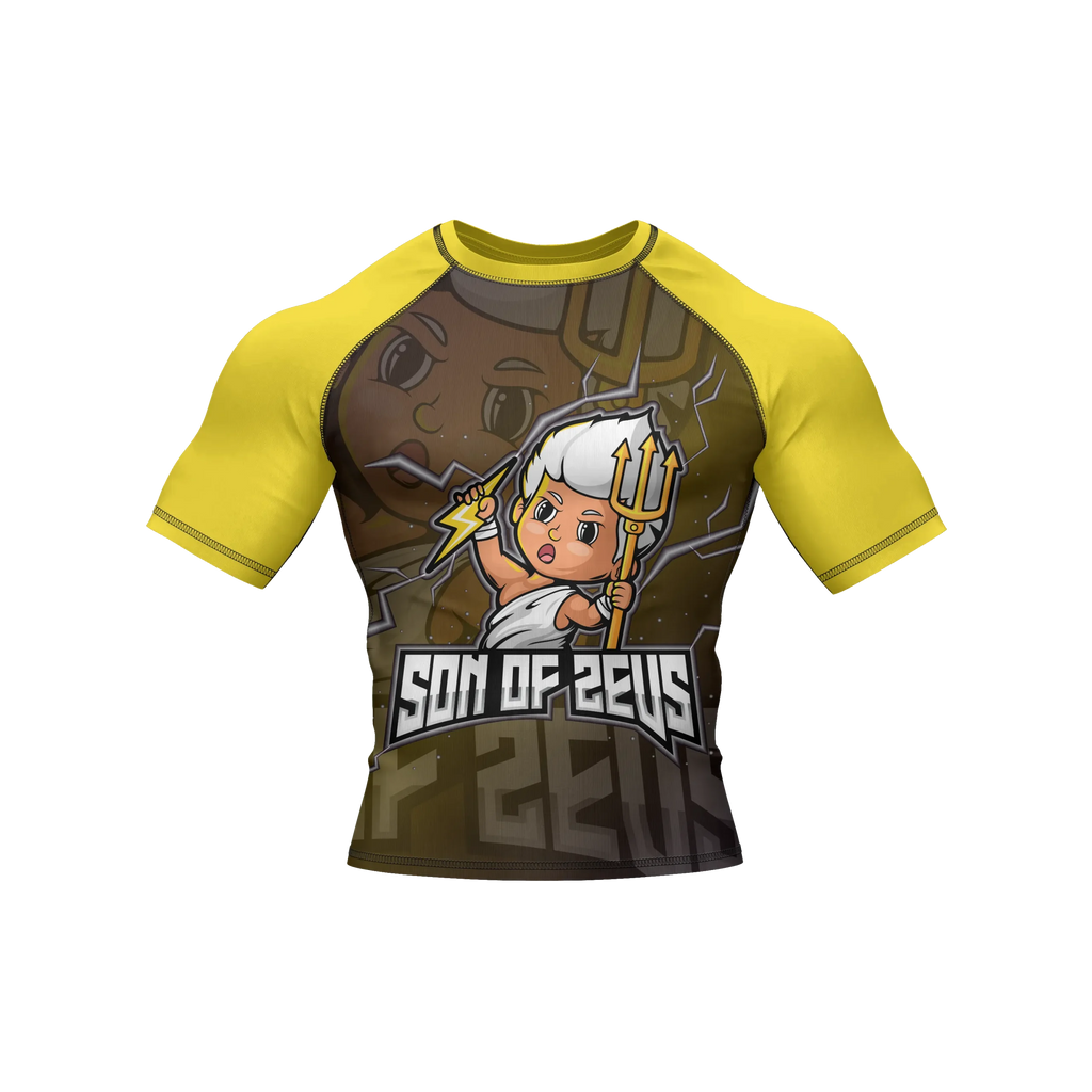 Son of Zeus - Premium BJJ Rash Guard / Compression Top for Kids (Tiny Titans)