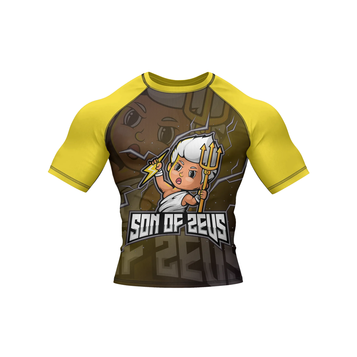 Son of Zeus - Premium BJJ Rash Guard / Compression Top for Kids (Tiny Titans)