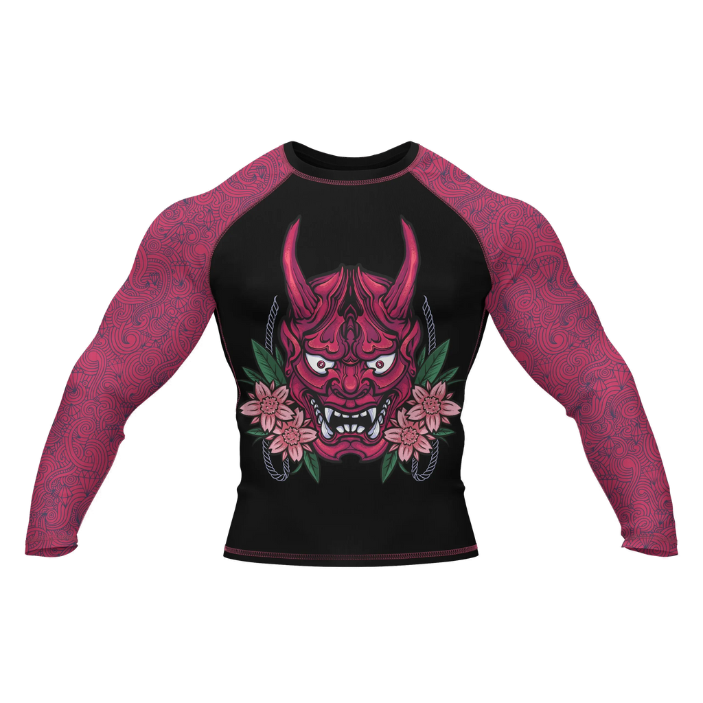 Oni Mask 2 - Premium BJJ Rash Guard / Compression Top for Men/Women (Guardian Line)