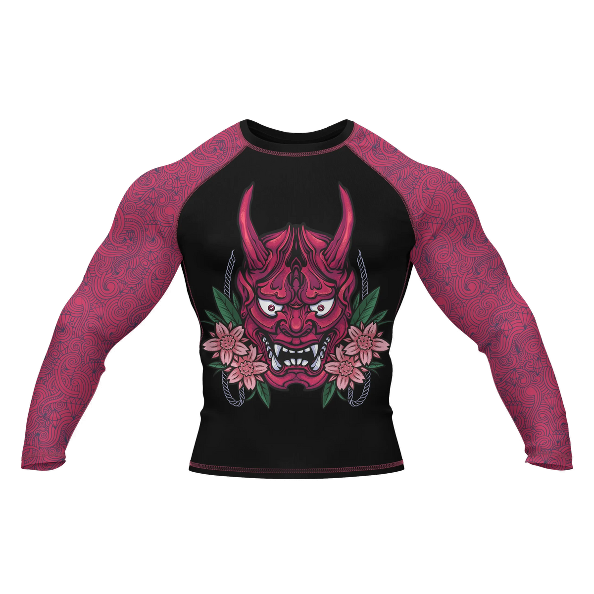 Oni Mask 2 - Premium BJJ Rash Guard / Compression Top for Men/Women (Guardian Line)
