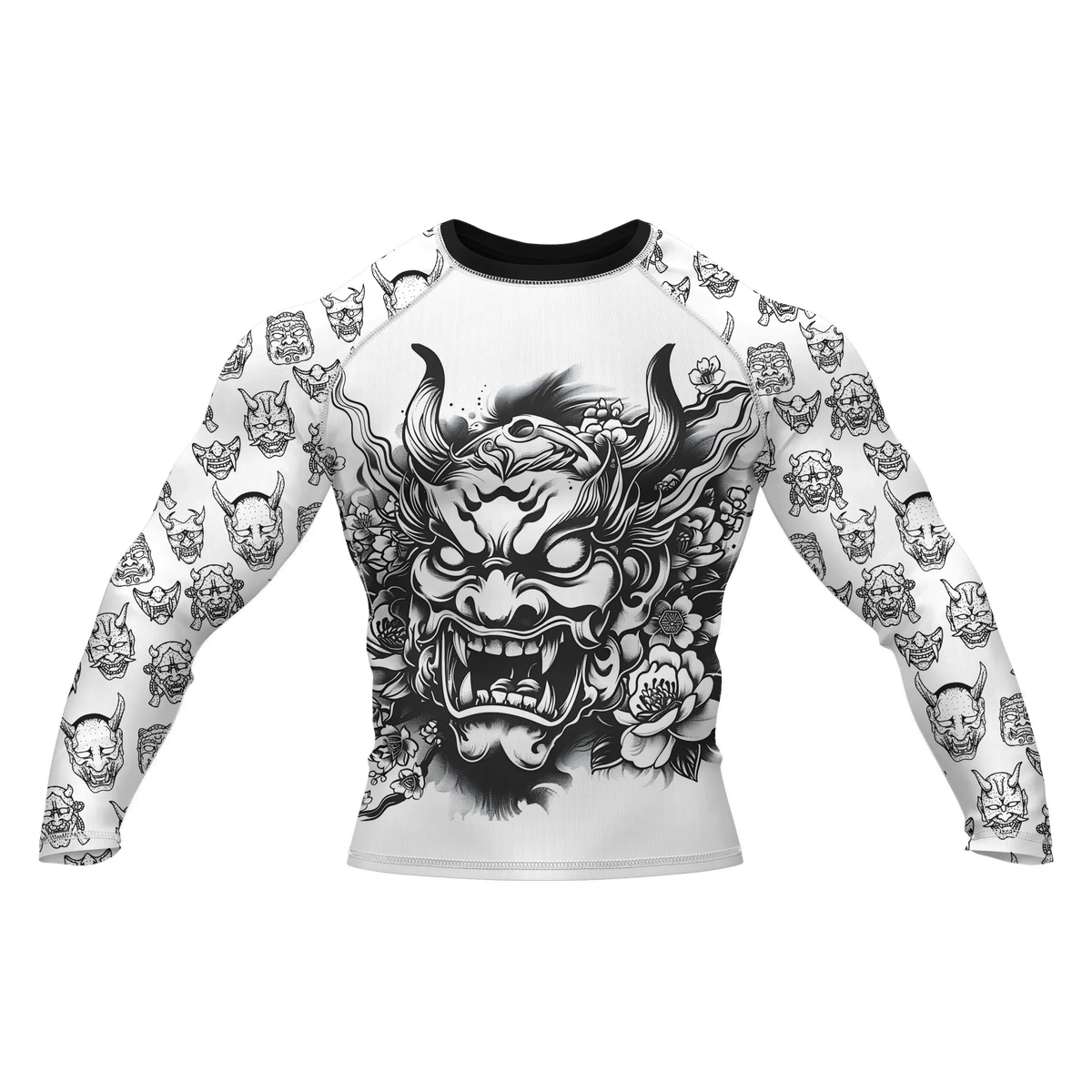 Oni Mask 3 - Premium BJJ Rash Guard / Compression Top for Men/Women (Guardian Line)