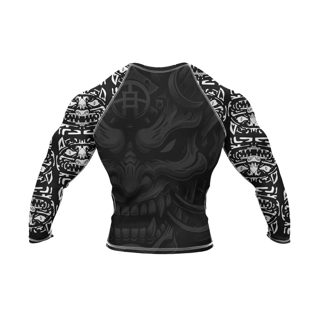 Oni Mask 4 - Premium BJJ Rash Guard / Compression Top for Men/Women (Guardian Line)