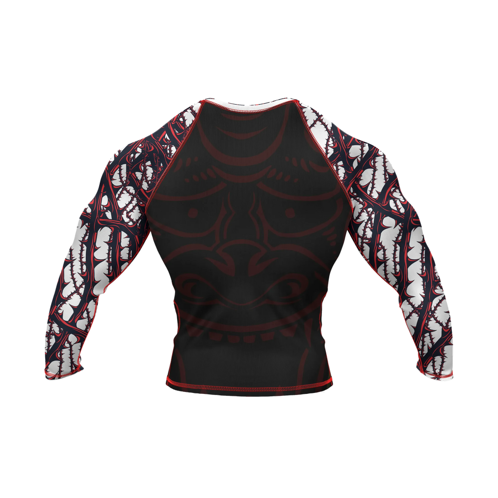 Oni Mask 5 - Premium BJJ Rash Guard / Compression Top for Men/Women (Guardian Line)