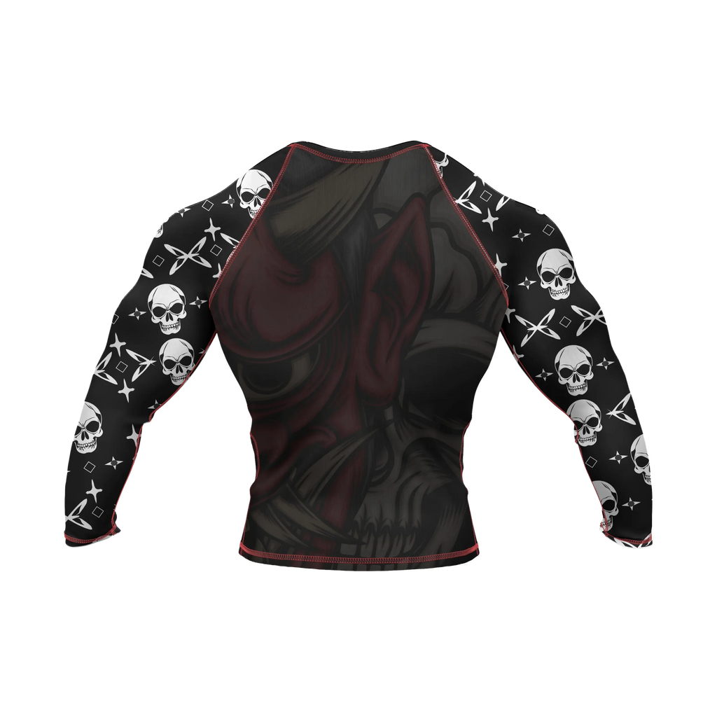 Oni Mask 7 - Premium BJJ Rash Guard / Compression Top for Men/Women (Guardian Line)