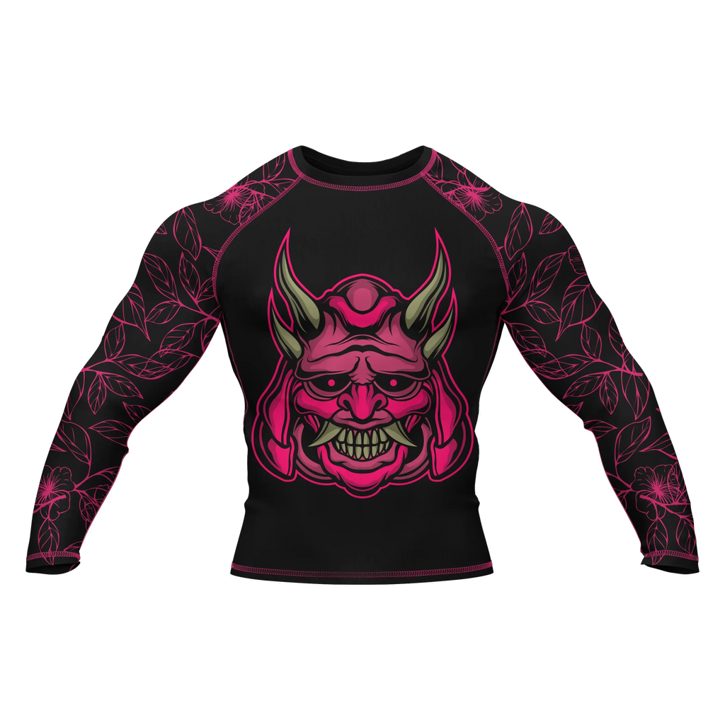 Oni Mask 8 - Premium BJJ Rash Guard / Compression Top for Men/Women (Guardian Line)