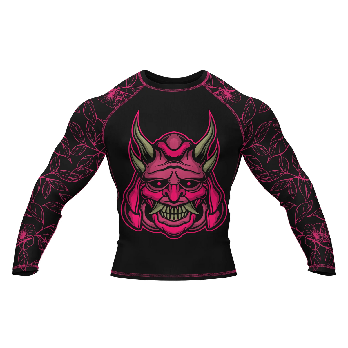 Oni Mask 8 - Premium BJJ Rash Guard / Compression Top for Men/Women (Guardian Line)