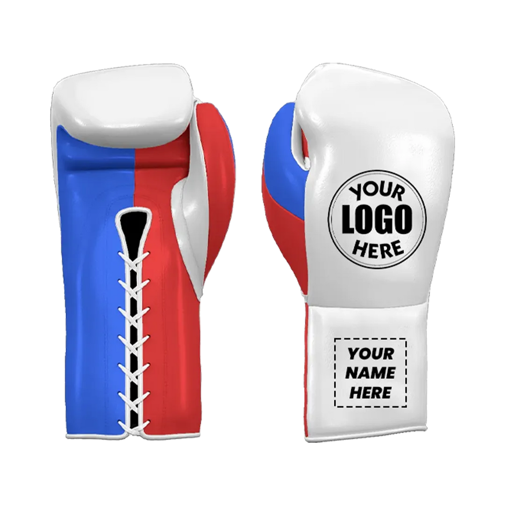 Custom boxing gloves with personalized stitching and premium padding