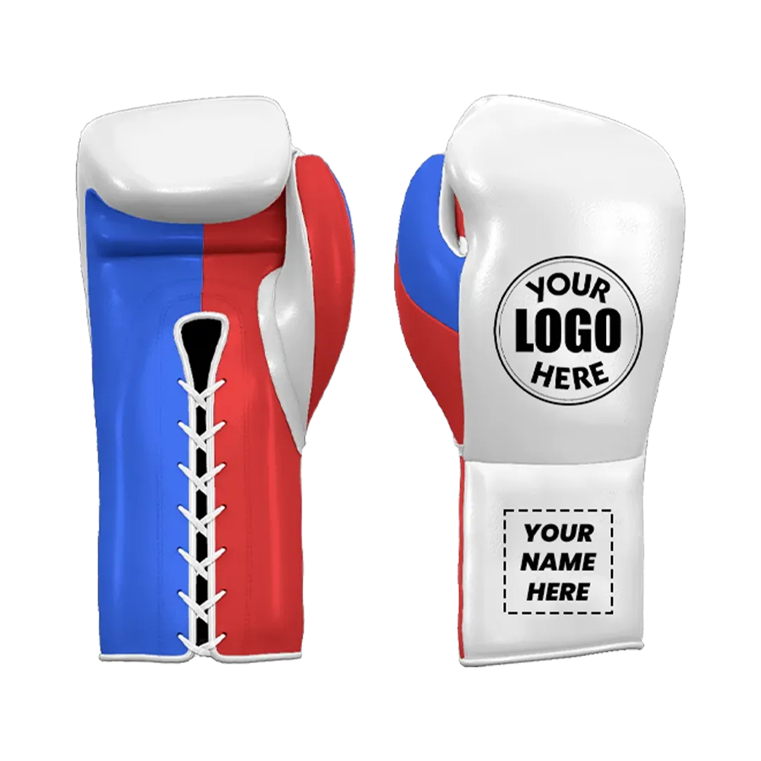 Custom boxing gloves with personalized stitching and premium padding