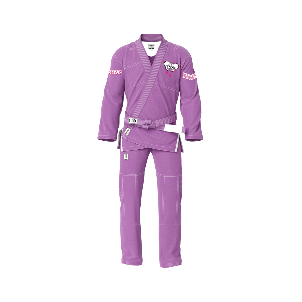 Purple BJJ Gi with pearl weave jacket and reinforced ripstop pants