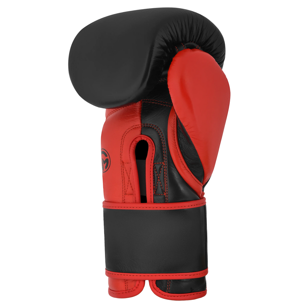 Iron Strike Pro Skull Red/Black boxing glove with multi-layer foam padding