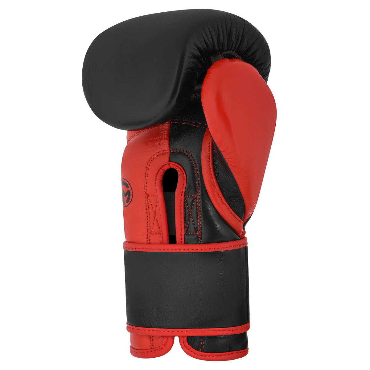 Iron Strike Pro Skull Red/Black boxing glove with multi-layer foam padding