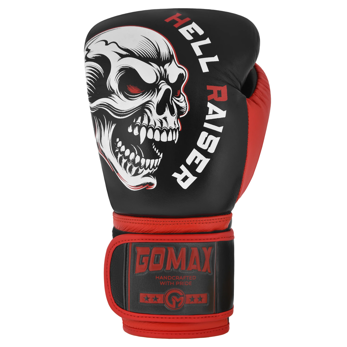 Iron Strike Pro Skull Boxing Glove Red/Black – leather boxing glove