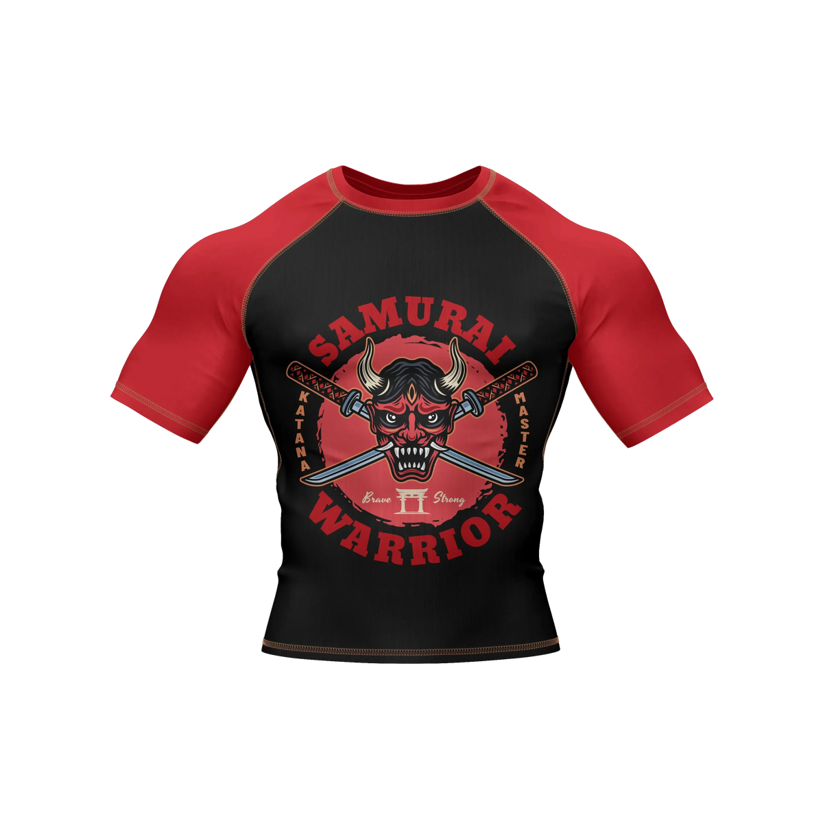 Samurai Warrior - Premium BJJ Rash Guard / Compression Top for Men/Women (Guardian Line)