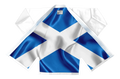 Scotland White Sublimation Brazilian Jiu Jitsu Gi - Patriotic Series - Flagwave (BJJ GI)