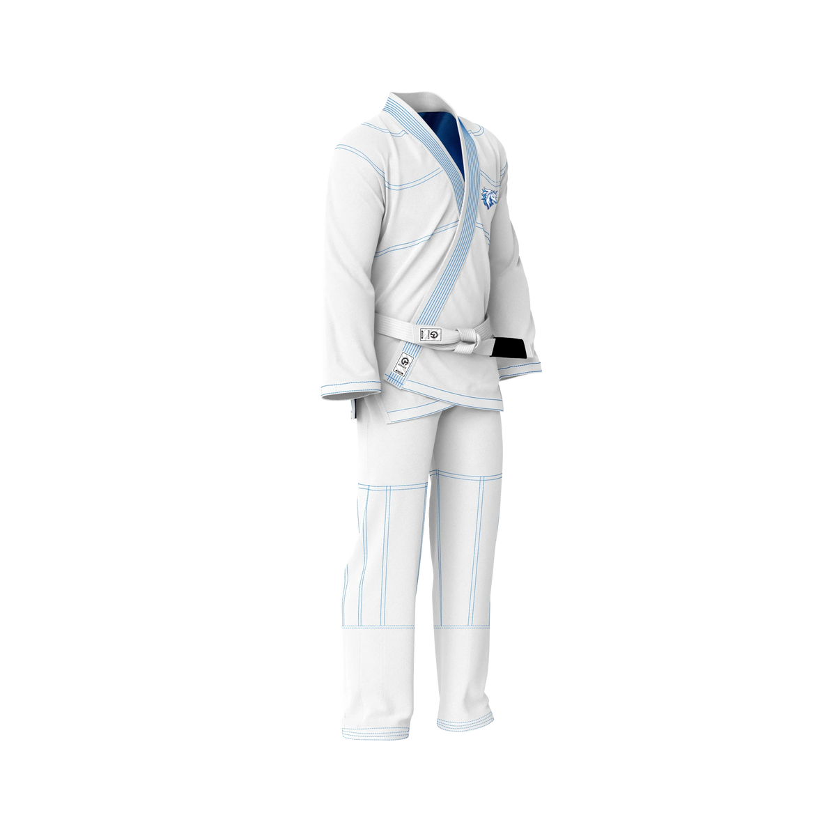 Scotland White Sublimation Brazilian Jiu Jitsu Gi - Patriotic Series - Flagwave (BJJ GI)