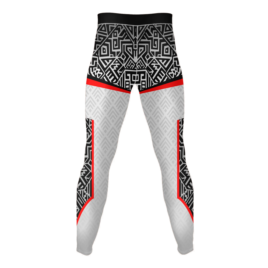 Shadow Grid – Premium BJJ Rash Guard Compression Pants/Spats/Leggings for Men & Women