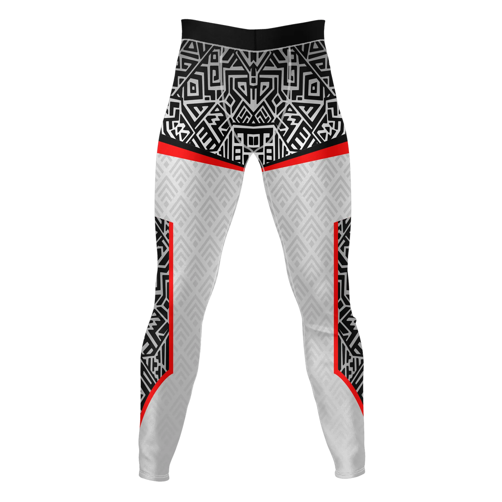 Shadow Grid – Premium BJJ Rash Guard Compression Pants/Spats/Leggings for Men & Women