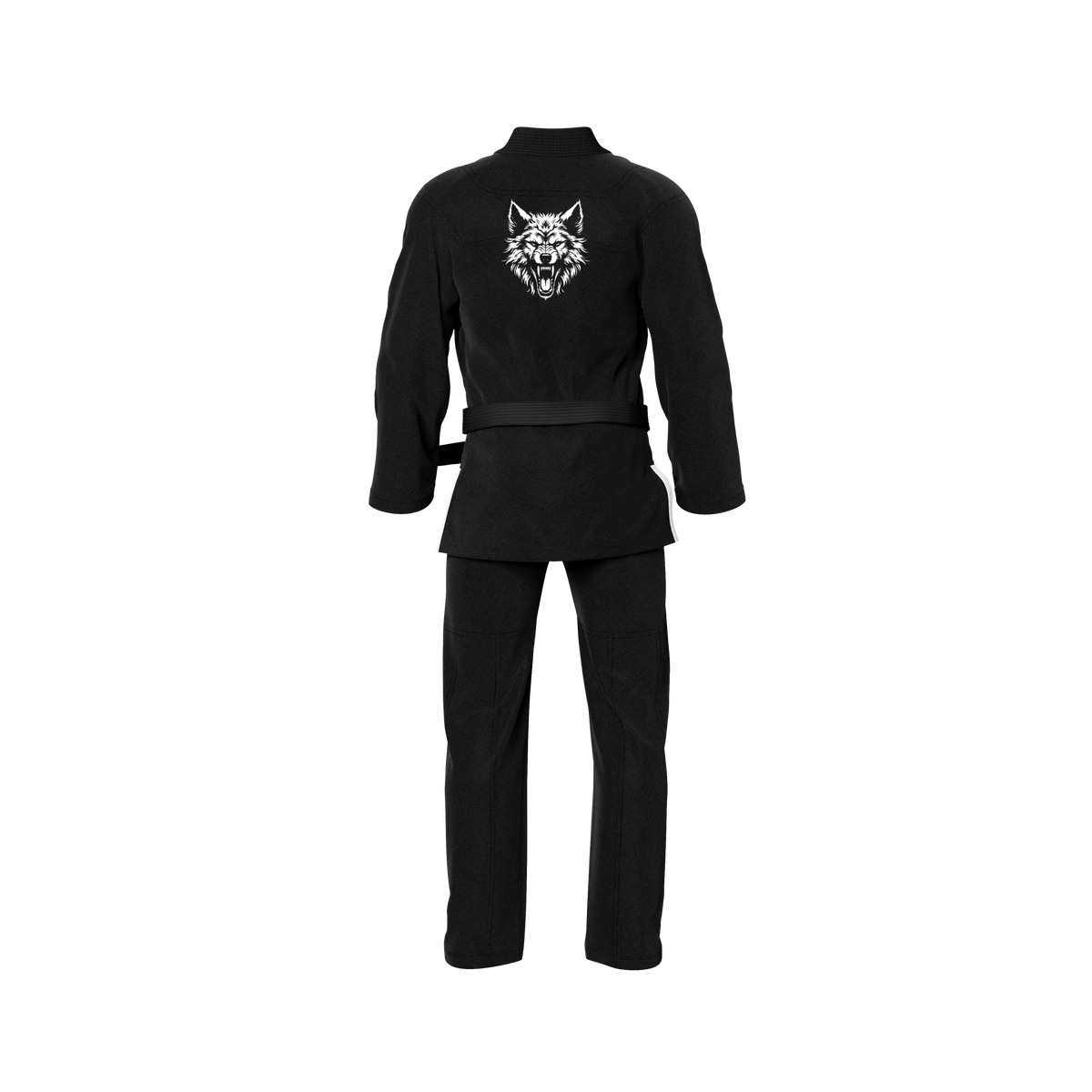 Shadow Wolf Sublimation Black Brazilian Jiu Jitsu Gi - Premium Summit Series (BJJ GI)