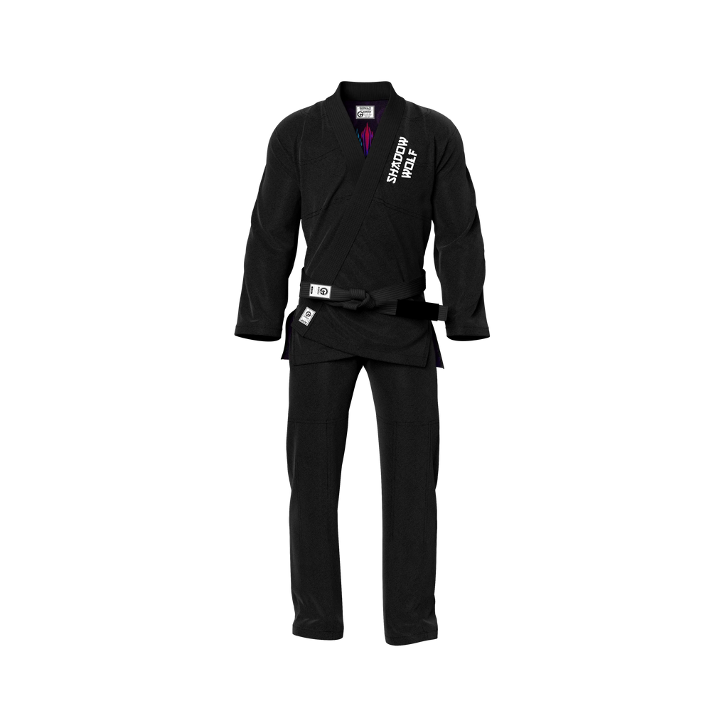 Shadow Wolf Sublimation Black Brazilian Jiu Jitsu Gi - Premium Summit Series (BJJ GI)