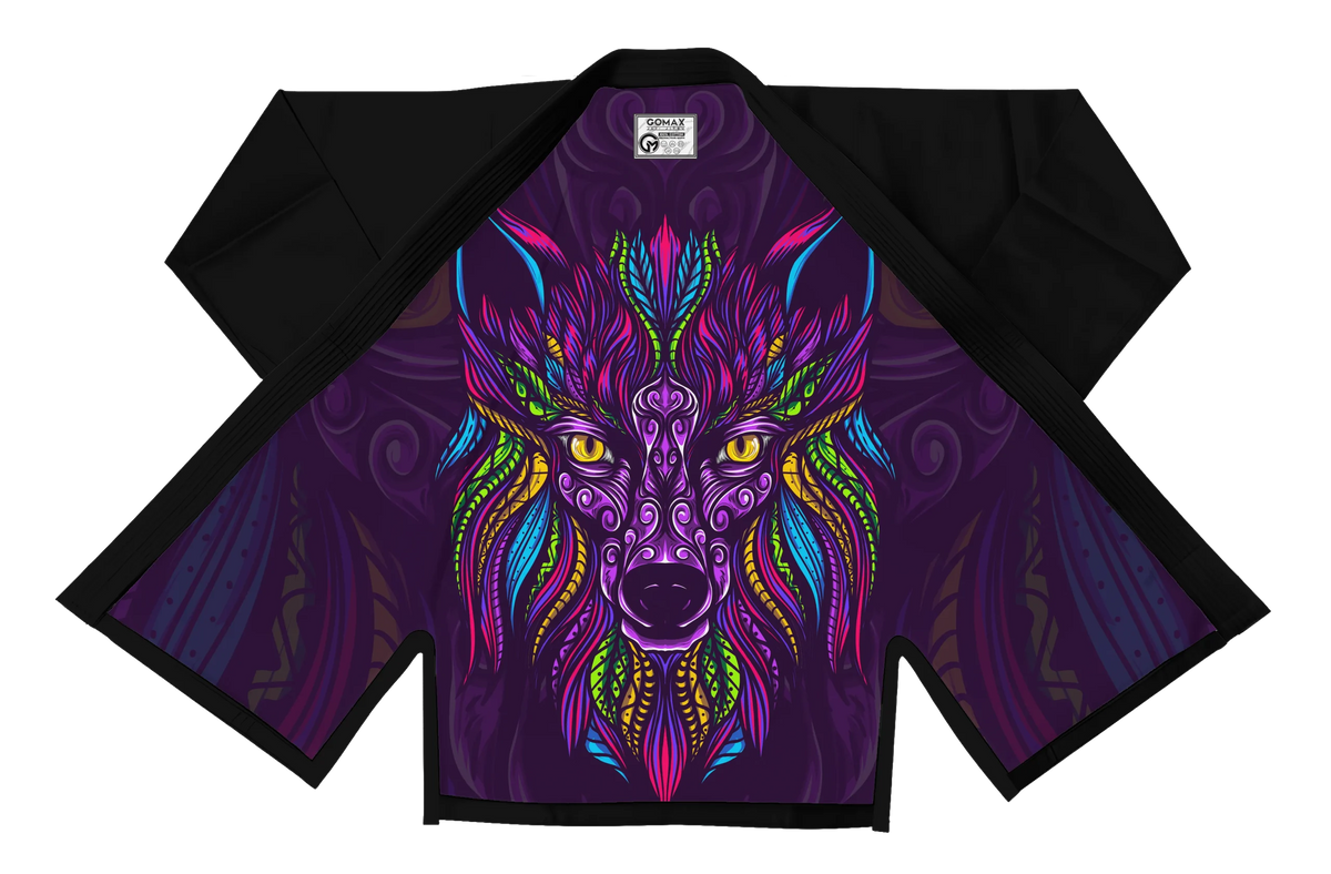 Shadow Wolf Sublimation Black Brazilian Jiu Jitsu Gi - Premium Summit Series (BJJ GI)