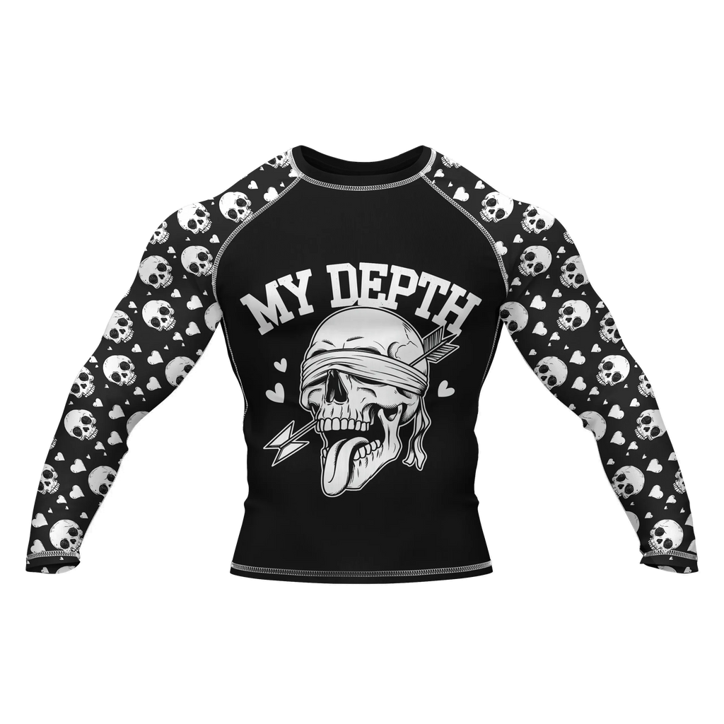 Skull 1 - Premium BJJ Rash Guard / Compression Top for Men/Women (Guardian Line)