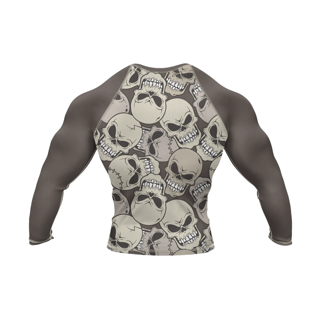 Skull 10 - Premium BJJ Rash Guard / Compression Top for Men/Women (Guardian Line)