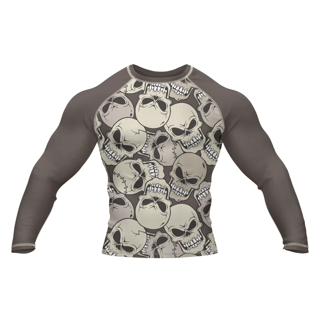 Skull 10 - Premium BJJ Rash Guard / Compression Top for Men/Women (Guardian Line)