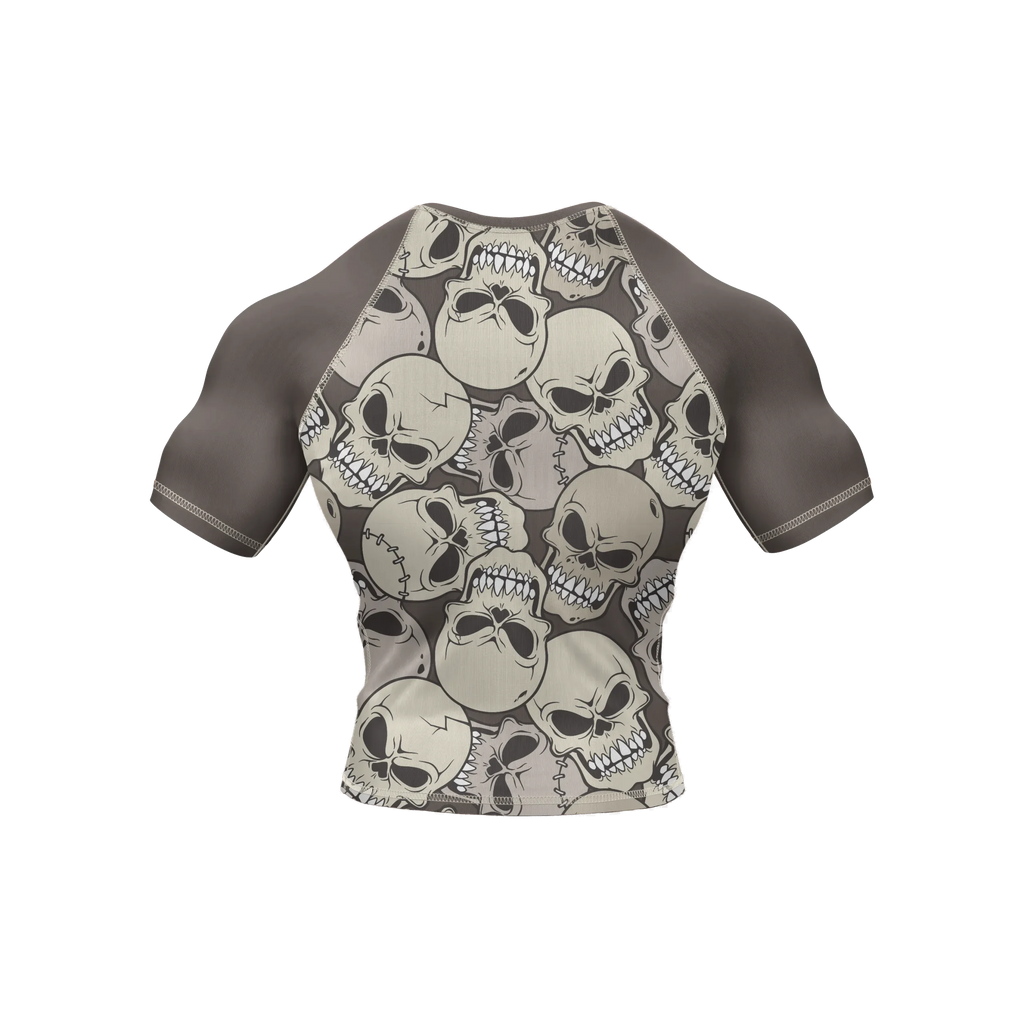 Skull 10 - Premium BJJ Rash Guard / Compression Top for Men/Women (Guardian Line)