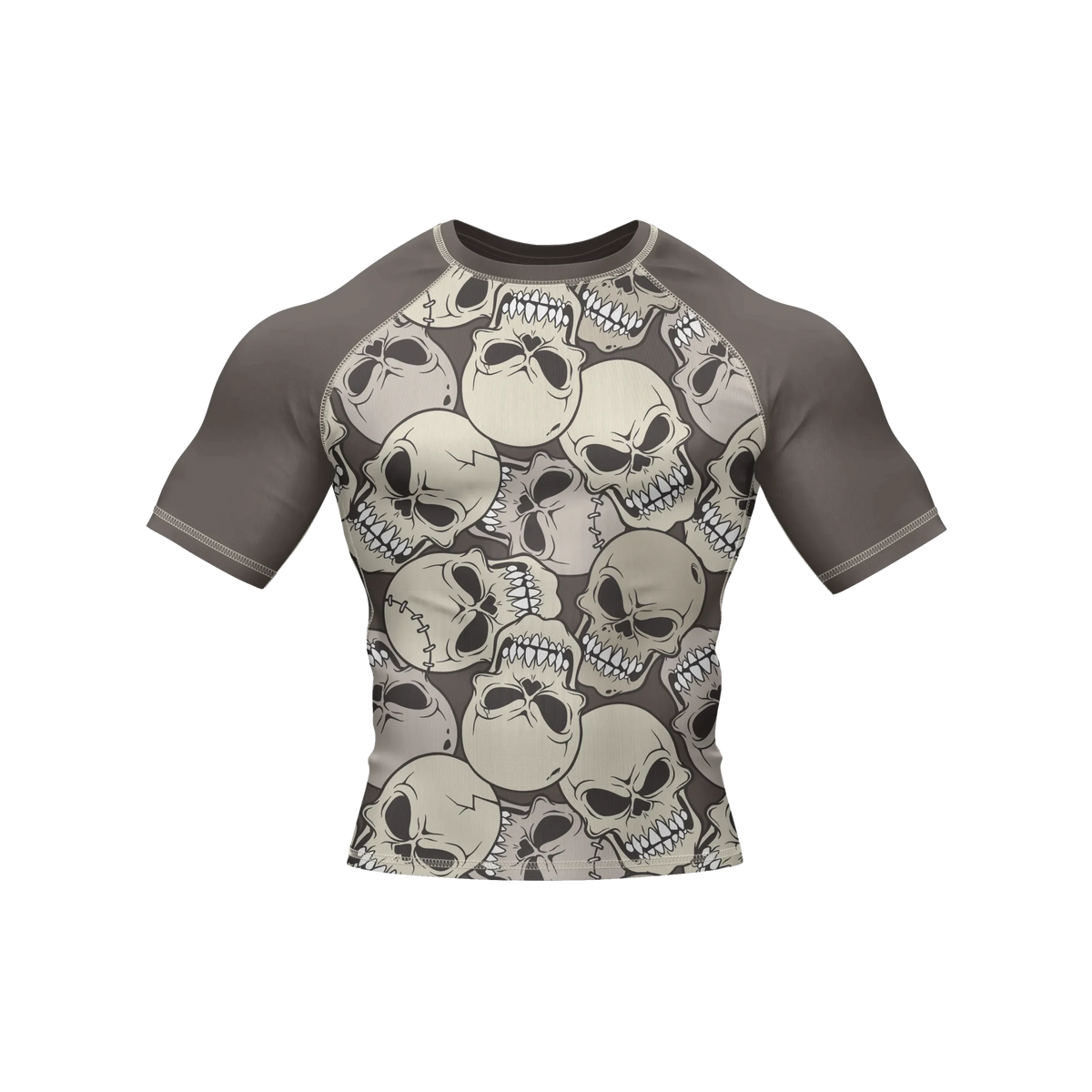 Skull 10 - Premium BJJ Rash Guard / Compression Top for Men/Women (Guardian Line)