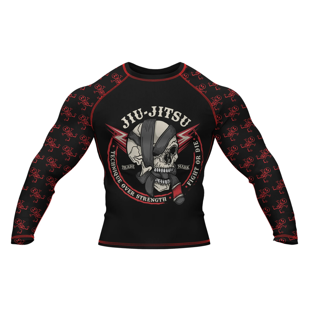 Skull 2 - Premium BJJ Rash Guard / Compression Top for Men/Women (Guardian Line)