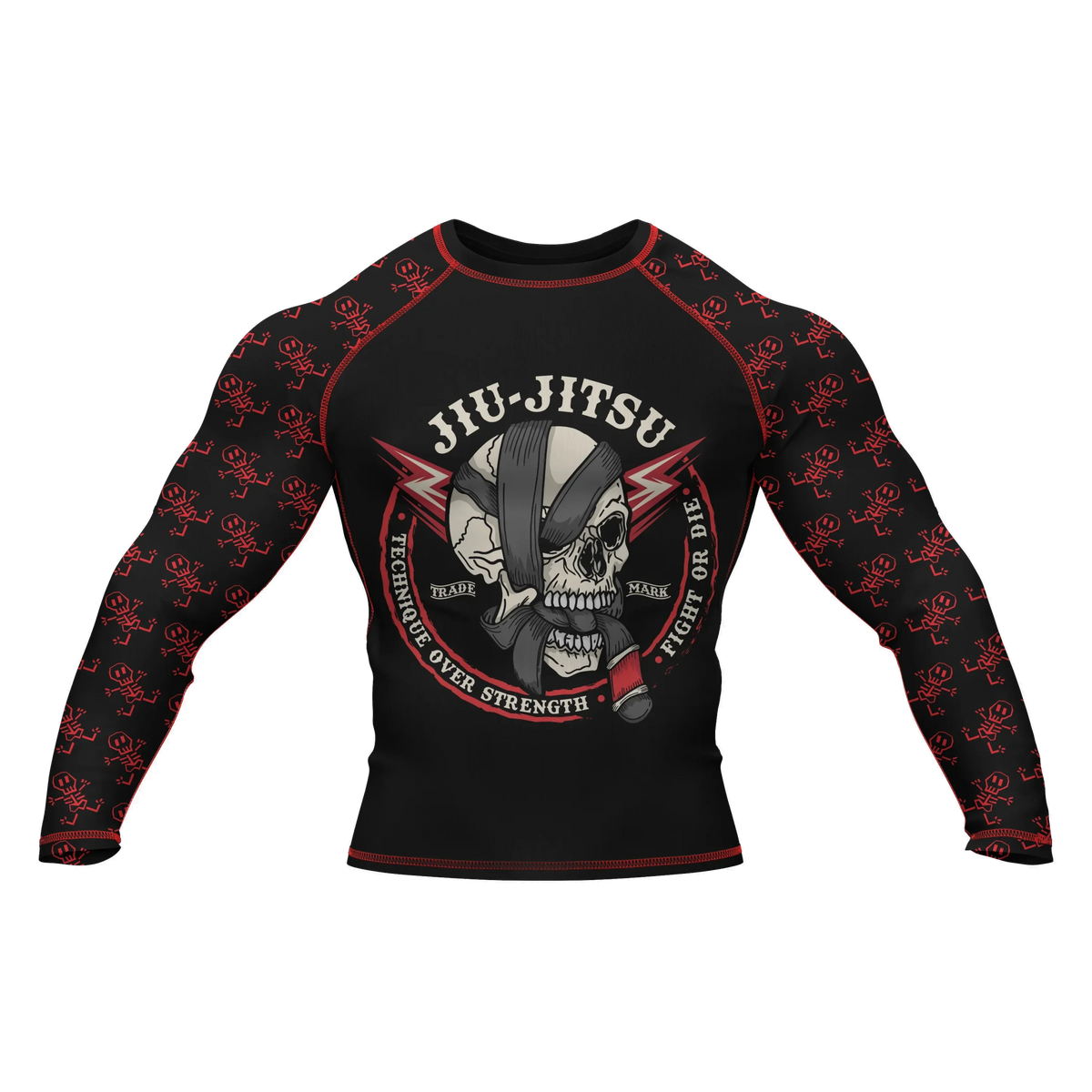 Skull 2 - Premium BJJ Rash Guard / Compression Top for Men/Women (Guardian Line)