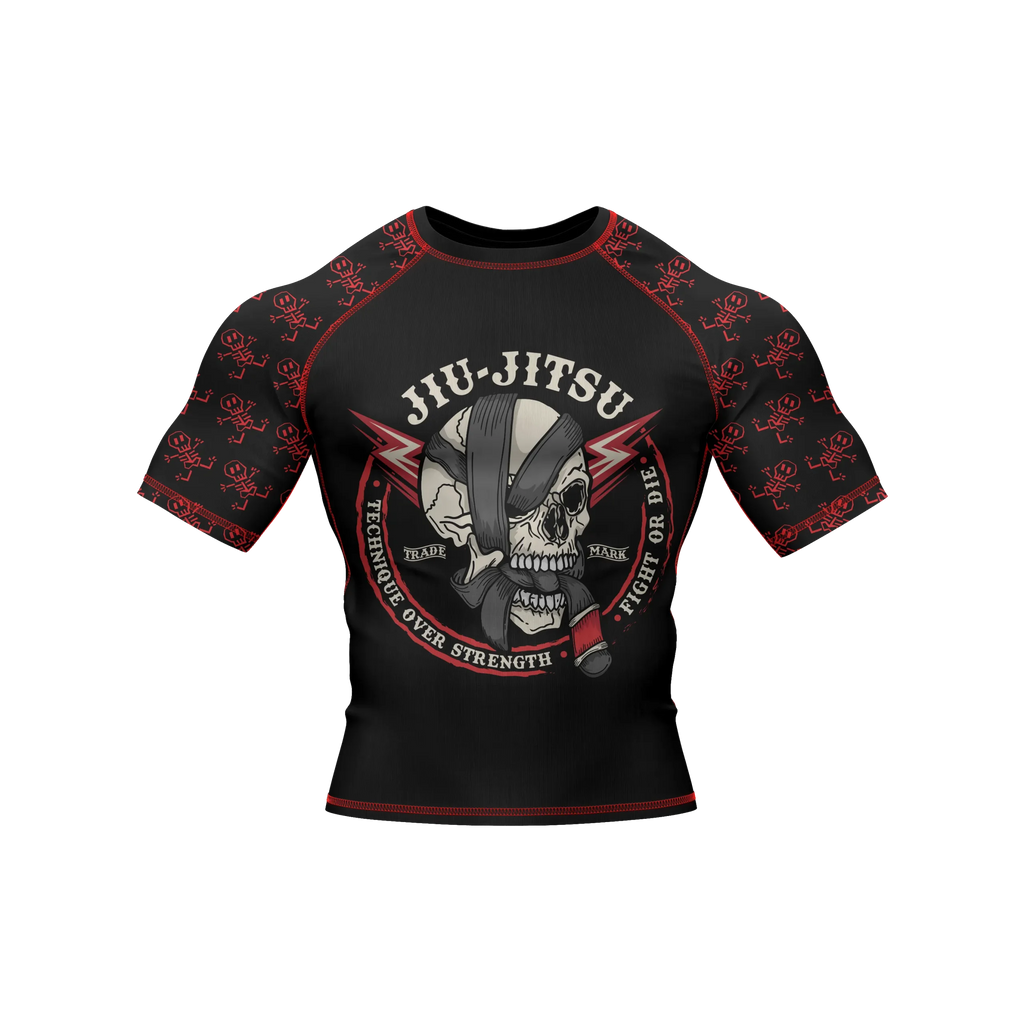Skull 2 - Premium BJJ Rash Guard / Compression Top for Men/Women (Guardian Line)