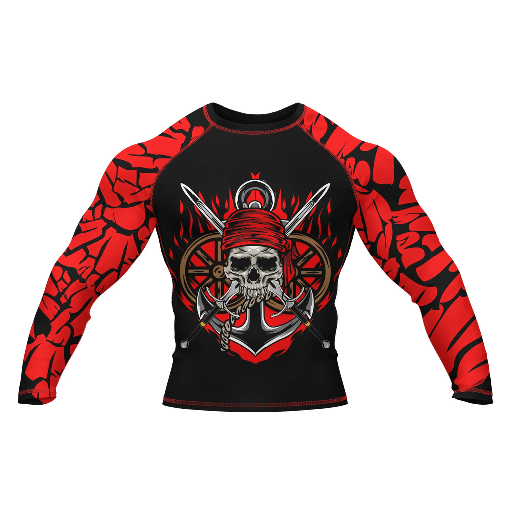 Skull 3 - Premium BJJ Rash Guard / Compression Top for Men/Women (Guardian Line)