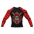 Skull 3 - Premium BJJ Rash Guard / Compression Top for Men/Women (Guardian Line)